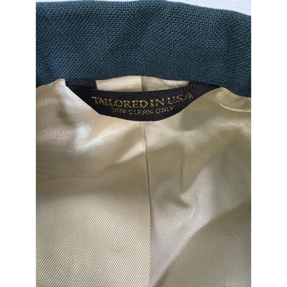 Sutter & Grant Blazer Mens 46 Green Gold Crest Two Button USA Sport Coat - Picture 3 of 11